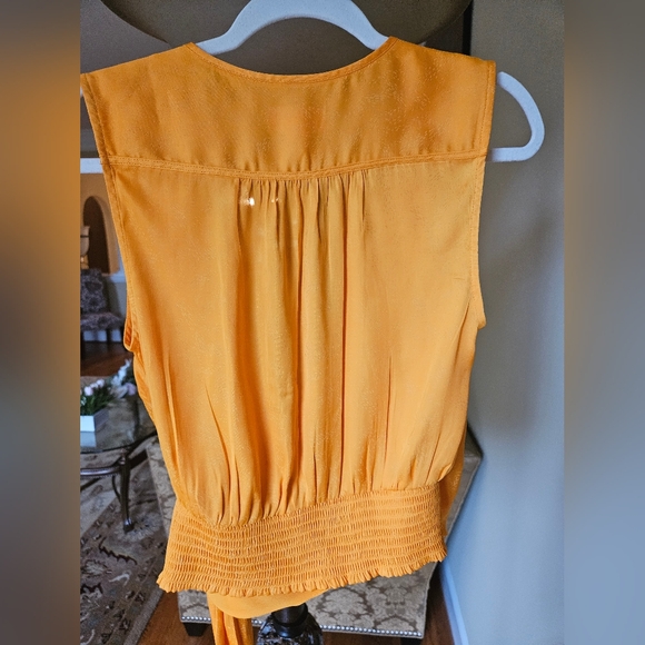 NWOT Maeve by Anthropologie melon/orange tank wrap top - Picture 7 of 12